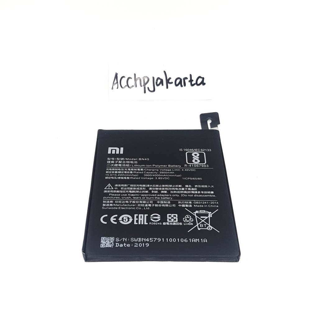 Baterai Hp XiaoMi Redmi Note 5 BN 45 Original / Battery Batrai Batre Note 5 Pro BN45 Xiao Mi Xiaumi