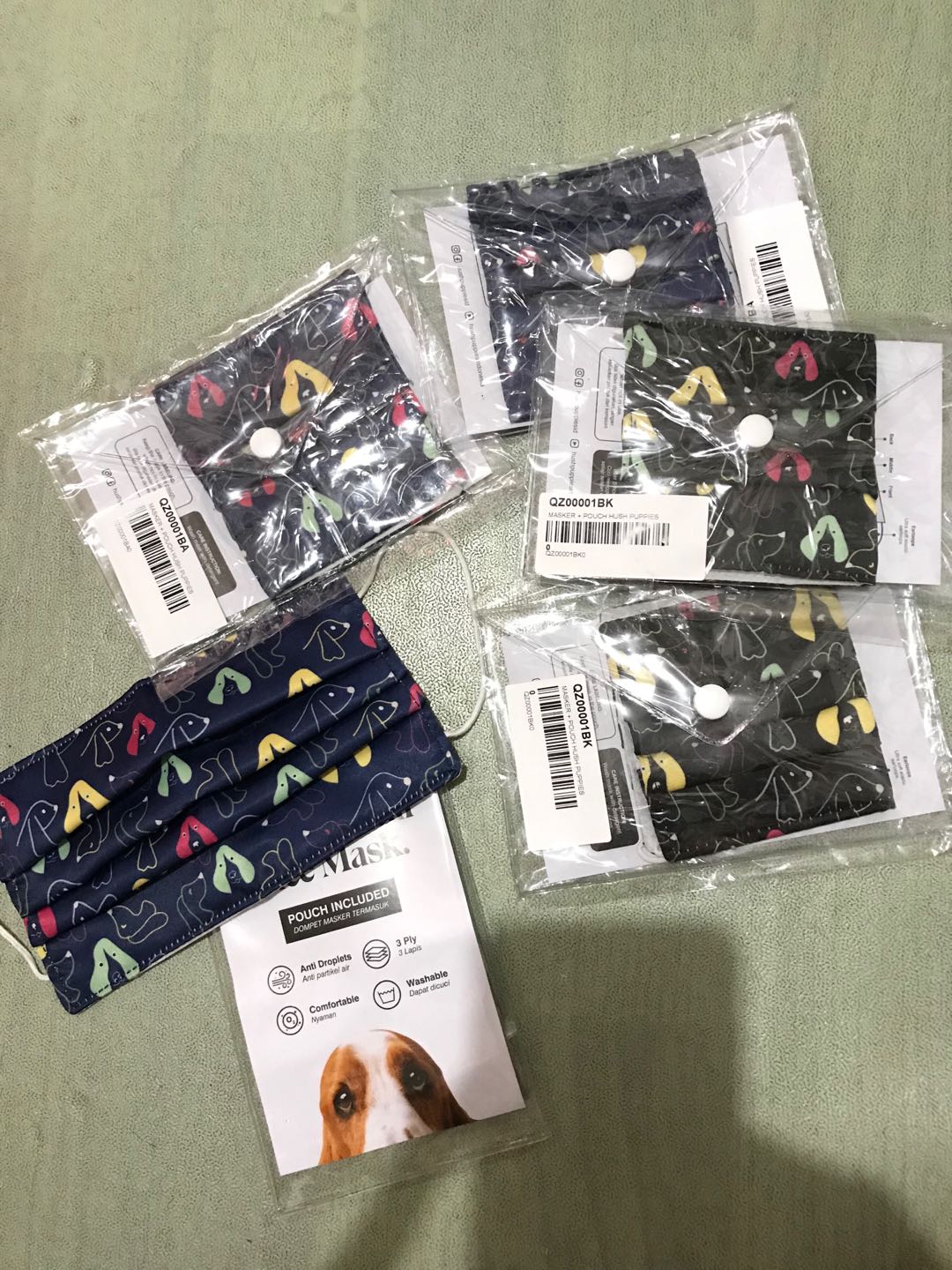 Masker Hush Puppies Original Non Medis