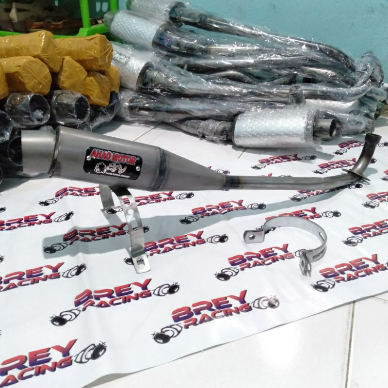 KNALPOT RACING AHAU jenis motor :#JUPITER Z Z1 #SUPRA #VEGA R ZR #SUPRA 125 #KARISMA #REVO #BLADE #S