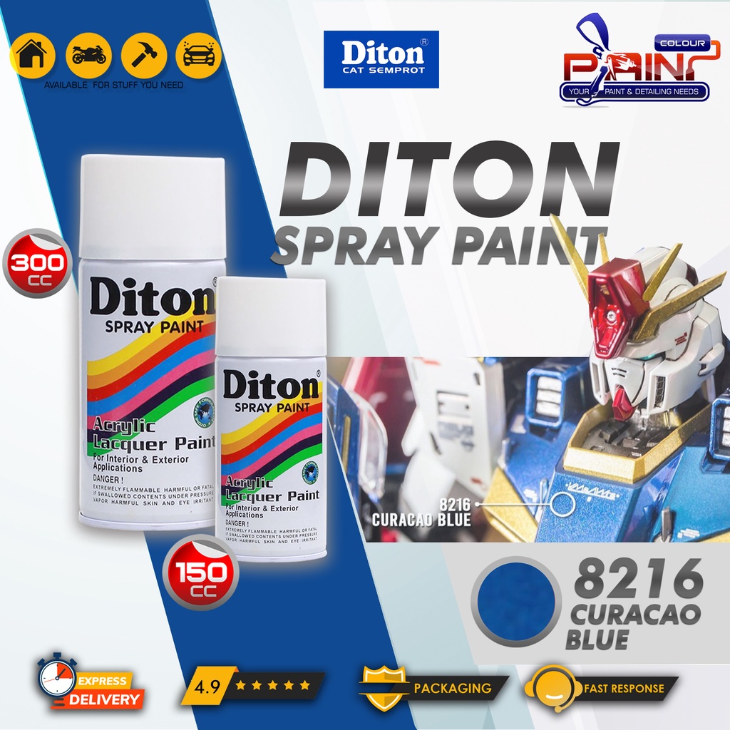 Diton Cat Semprot/Pylox/Motor/Helm/Gundam 150cc - 8216 Curacao Blue
