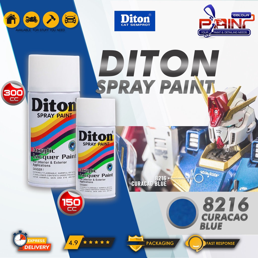 Diton 8216 Curacao Blue Cat Semprot/Pylox/Samurai Motor/Helm/Gundam