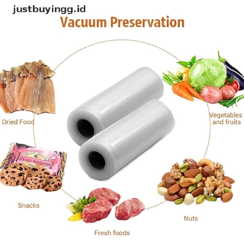 [justbuyingg.id] 5m Kitchen Vacuum Sealer Bags Reusable Fresh-keeping Food Saver Storage Bags ID