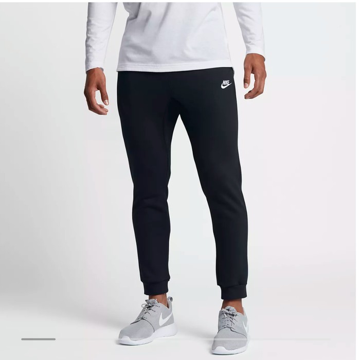 nike fleece black joggers