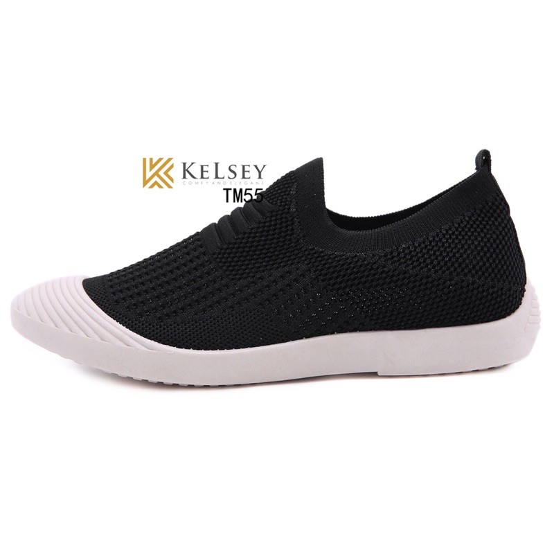 (GRATIS ALAS KAKI) RESTOCK!!  NICOLE SEPATU SLIP ON KELSEY TM55 SEPATU FLYKNIT SHOES FLAT SEPATU WANITA IMPORT