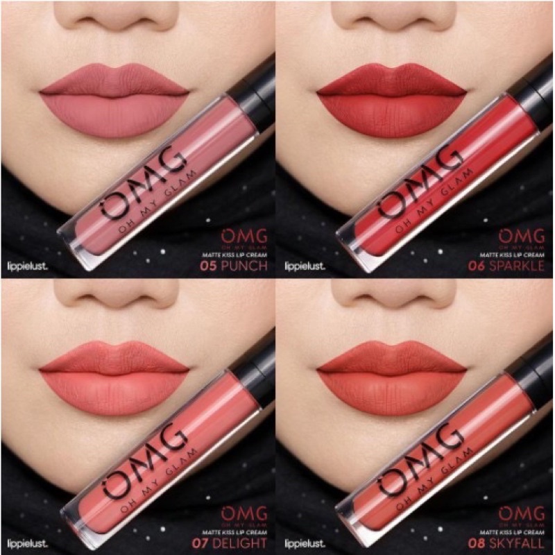 OMG lip ORI BPOM ✔️ oh my glam matte kiss lipmatte waterproof