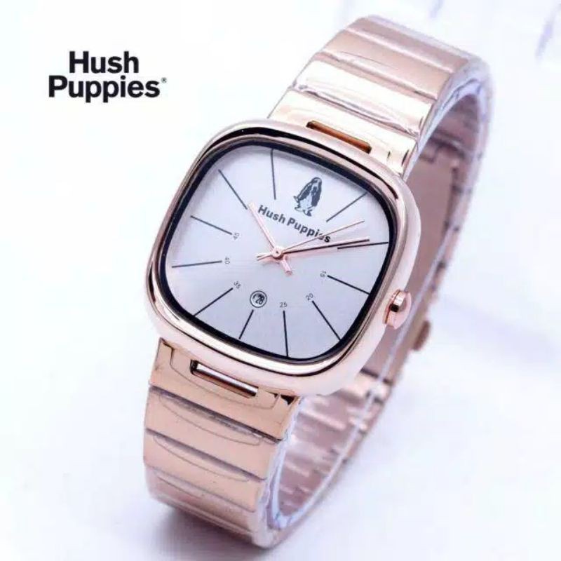 (COD BAYAR DI TEMPAT) Jam Tangan Wanita Hush Puppies Segi Rantai