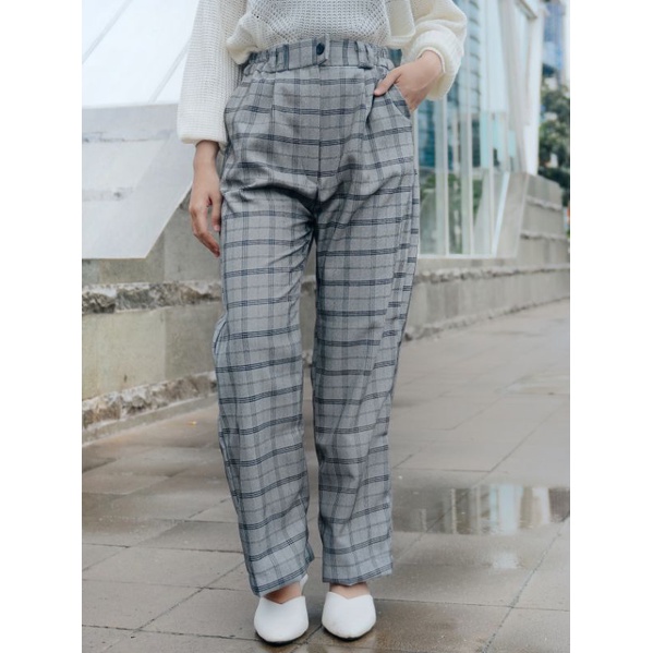 YUMMI KOREAN TARTAN PANTS