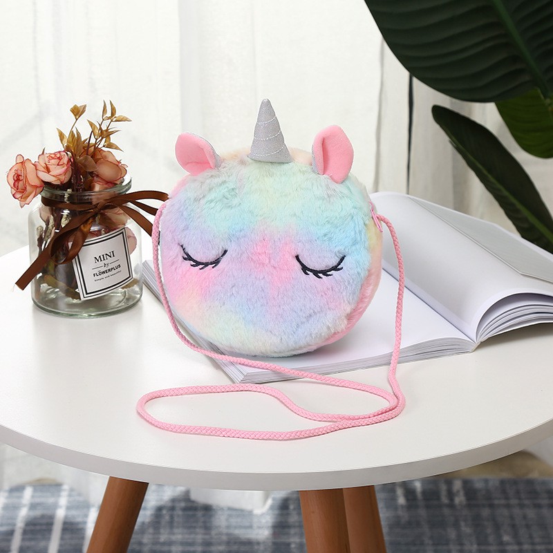 Tas Selempang Anak Unicorn Impor / Tas Fashion Anak Perempuan Lucu Tas Simpan Handphone Headset