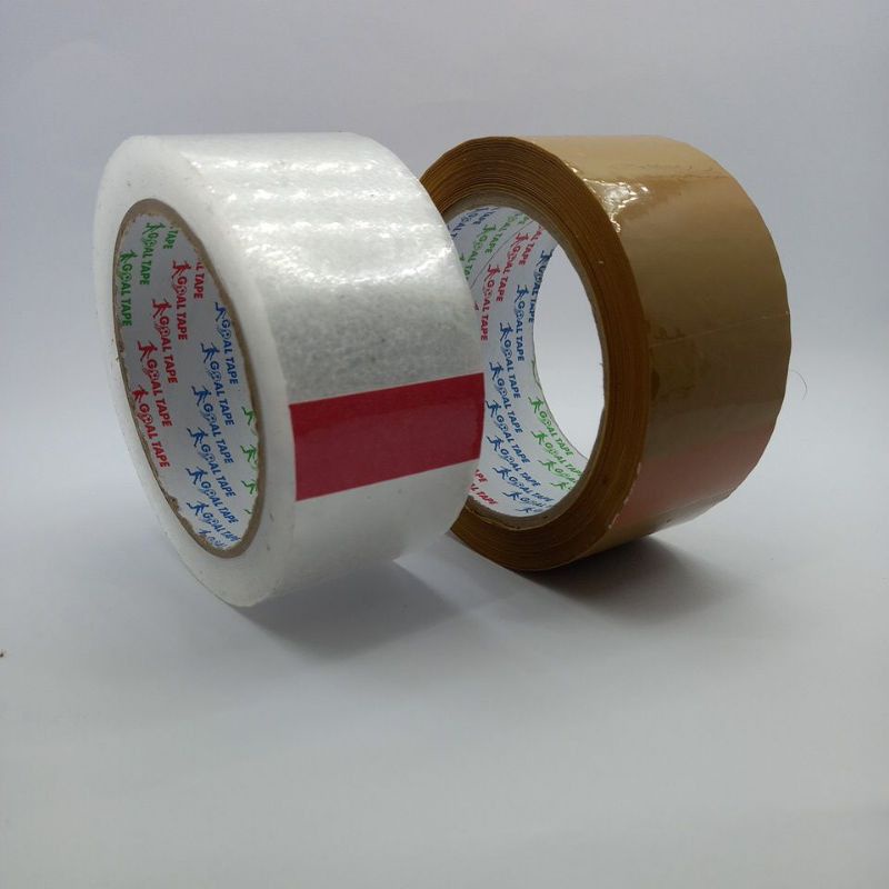 

Lakban Packing Goaltape Tanggung Bening Coklat 72 yard Murah