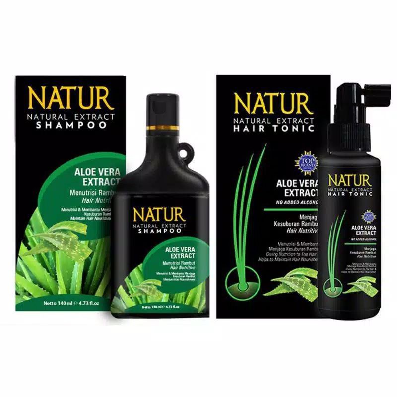 Natur 2 in1 Shampoo &amp; Hair Tonic  (PAKET EKONOMIS)