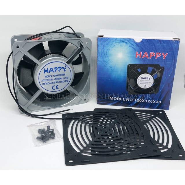 Kipas Panel Fan AC Merk Happy 12cm