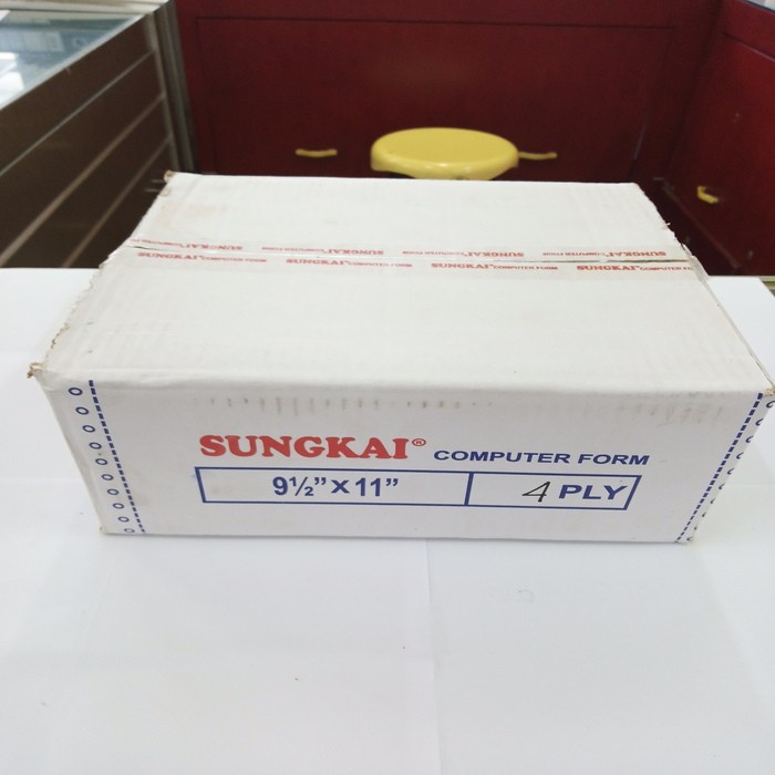 

KERTAS CONTINUOUS FORM SUNGKAI 9 1/2 X 11 4 PLY (FULL) PUTIH