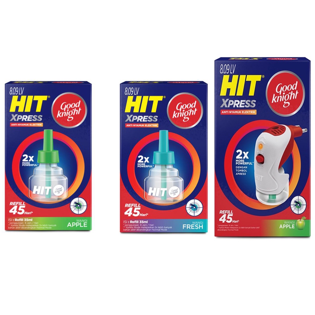 HIT Xpress Good Knight Elektrik Anti Nyamuk (Alat + Refill / Refill)