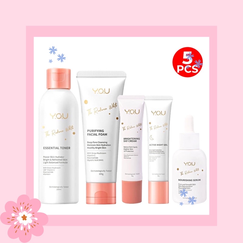 [BPOM] YOU The Radiance White Series Skin Care | Nourishing Serum | YOU Facial Wash / YOU Face Wash 
