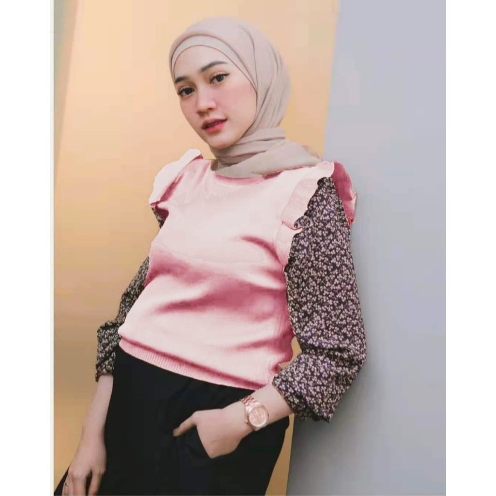 JXPLORE  DRESS BLOUSE IMPORT KOREA Envy Knit Tops Import 0379#*