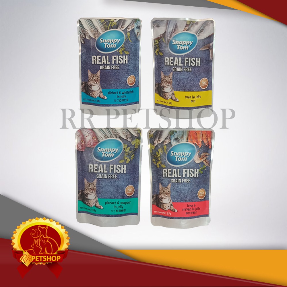 Makanan Kucing Basah Snappy Tom Pouch Wet Food 85 Gram