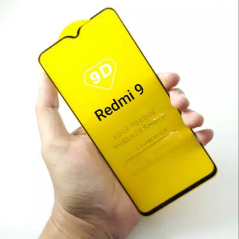 Tempered Glass Xiaomi Redmi 9 Anti Gores Kaca Full List hitam