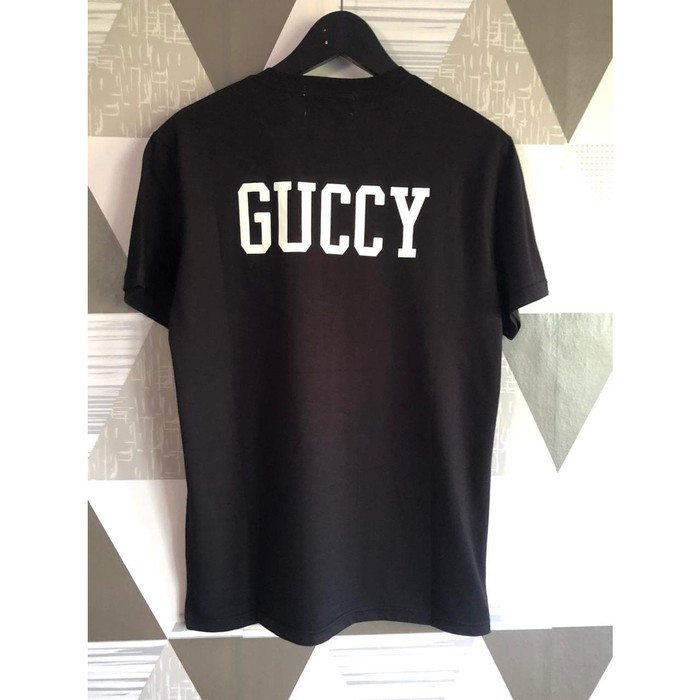 T-SHIRT GUCCI X YANKEES BLACK PREMIUM KAOS PRIA POLOS KAOS WANITA NY