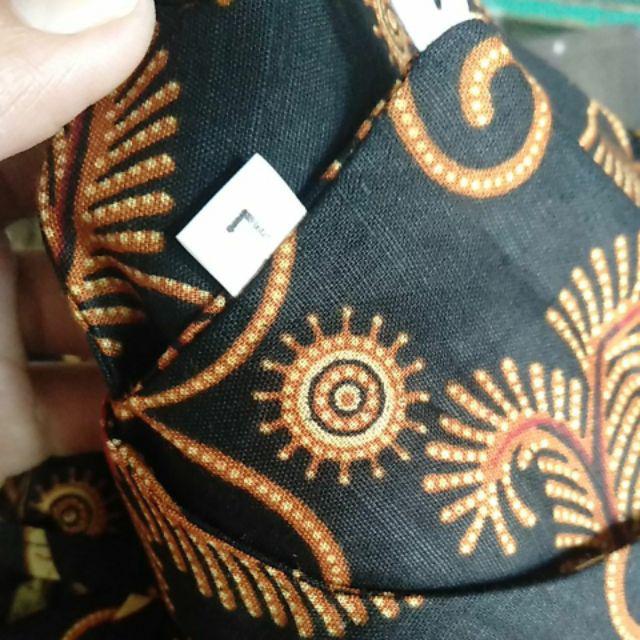 Maura Couple - Sania Ruffle Batik Couple Baju Couple Kondangan Modern Murah Ready Gamis Jumbo