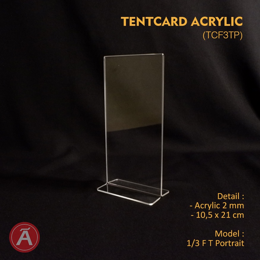 

Tentcard Acrylic TCF3TP - Tempat Menu Akrilik