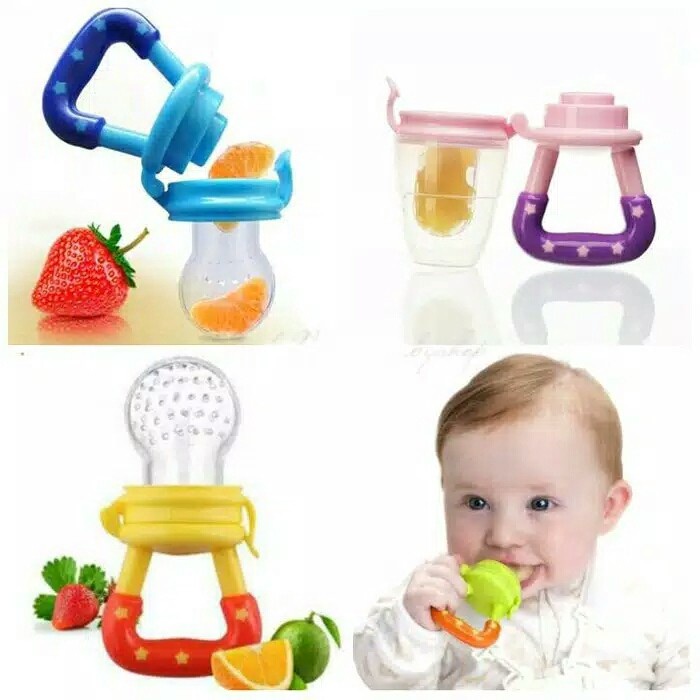 EM Empeng Dot Buah Anak Bayi Baby Fruit Feeder Rattle Teether