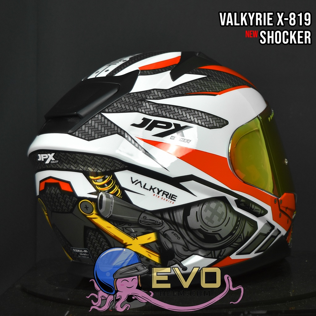 HELM JPX X-819 VALKYRIE SHOCKER - HELM JPX SHOCKER MANDALIKA