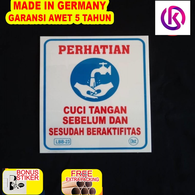 

Grosir Papan Label Akrilik Label Cuci Tangan Sebelum Beraktifitas Ukuran Besa