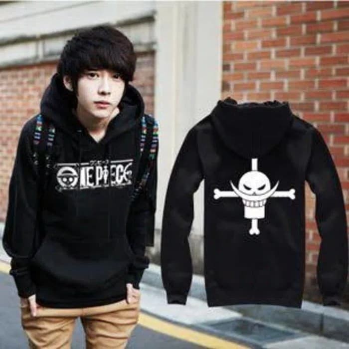 JAKET SWEATER ANIME ONE PIECE LOGO SHIROHIGE HOODIE