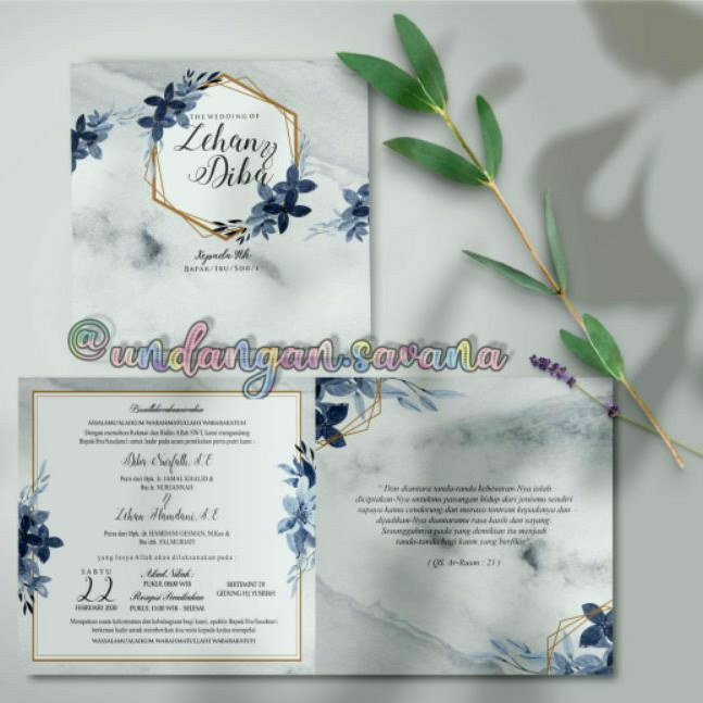 Blangko Undangan Griya SCA 004 / Blangko Kosong / Cetak Undangan / Undangan Savana.
