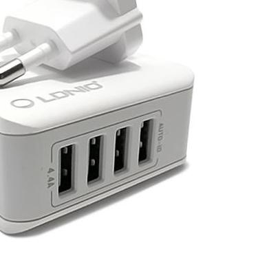 ✥ Charger USB 4 port 4,4A LDNIO A4403 Auto ID Fast Charger ♠