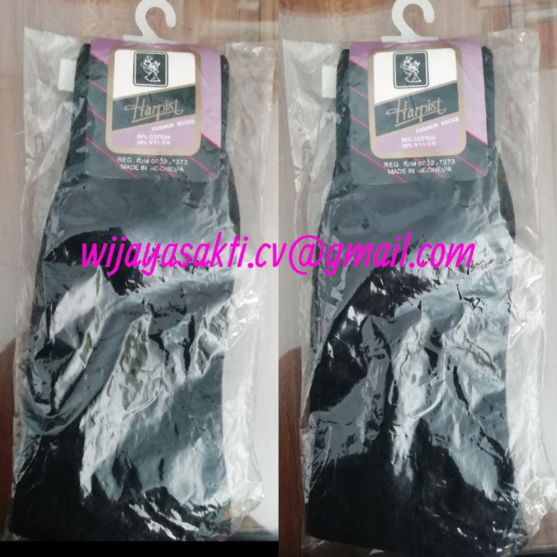 Kaos Kaki PDL Hitam Polos - Kaos Kaki Tebal Merk Harpist Original