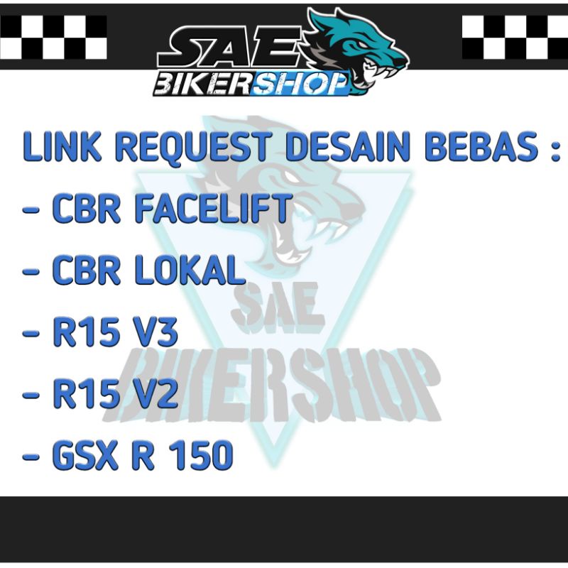 Request desain bebas decal fullbody CBR Facelift GSXR150 CBR Lokal R15 V3 R15 V2