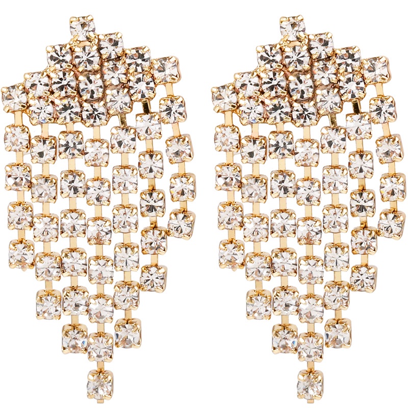 Korea unik dan indah super mengkilap rumbai pendek stud anting-anting high-grade Bahasa Perancis ele