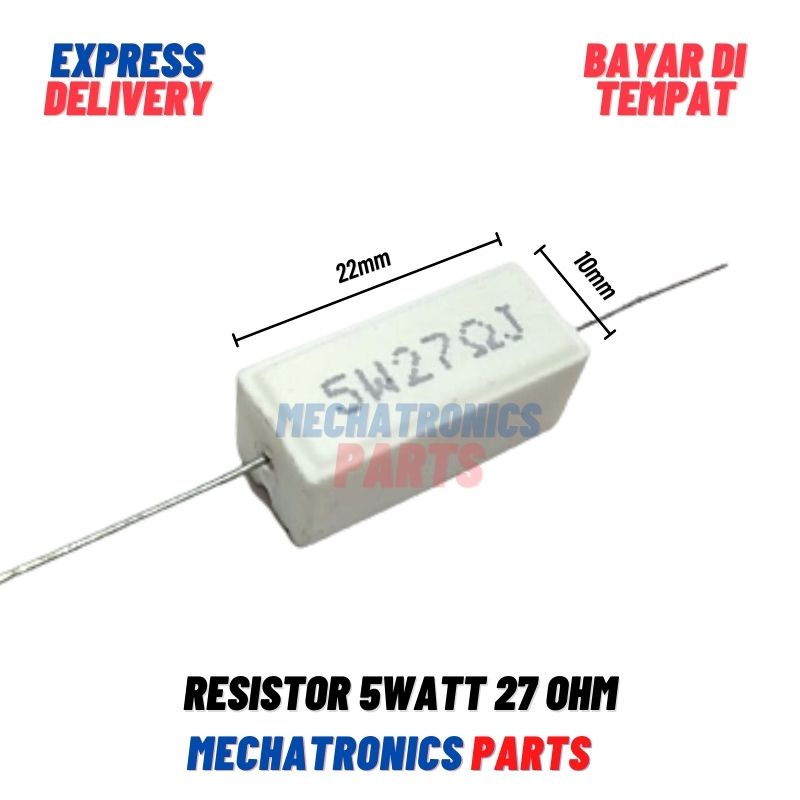 [PAS-9322] RESISTOR 5WATT 27OHM