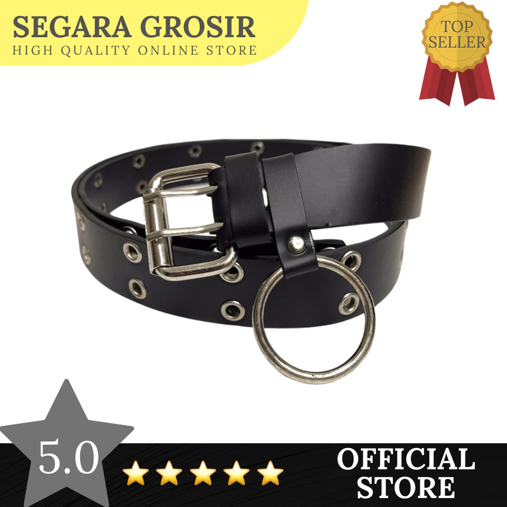 TALI PINGGANG SABUK GESPER FASHION MODIS TERMURAH DOUBLE RING CEWEK HADIAH ULANG TAHUN PREMIUM BLACK HITAM  WOMEN BELT TERMURAH GROSIR ORIGINAL BRANDED IKAT PINGGANG MODIS FASHION IKAT PINGGANG WANITA WOMEN BELT DOUBLE RING PREMIUM GESPER LEATHER KULIT