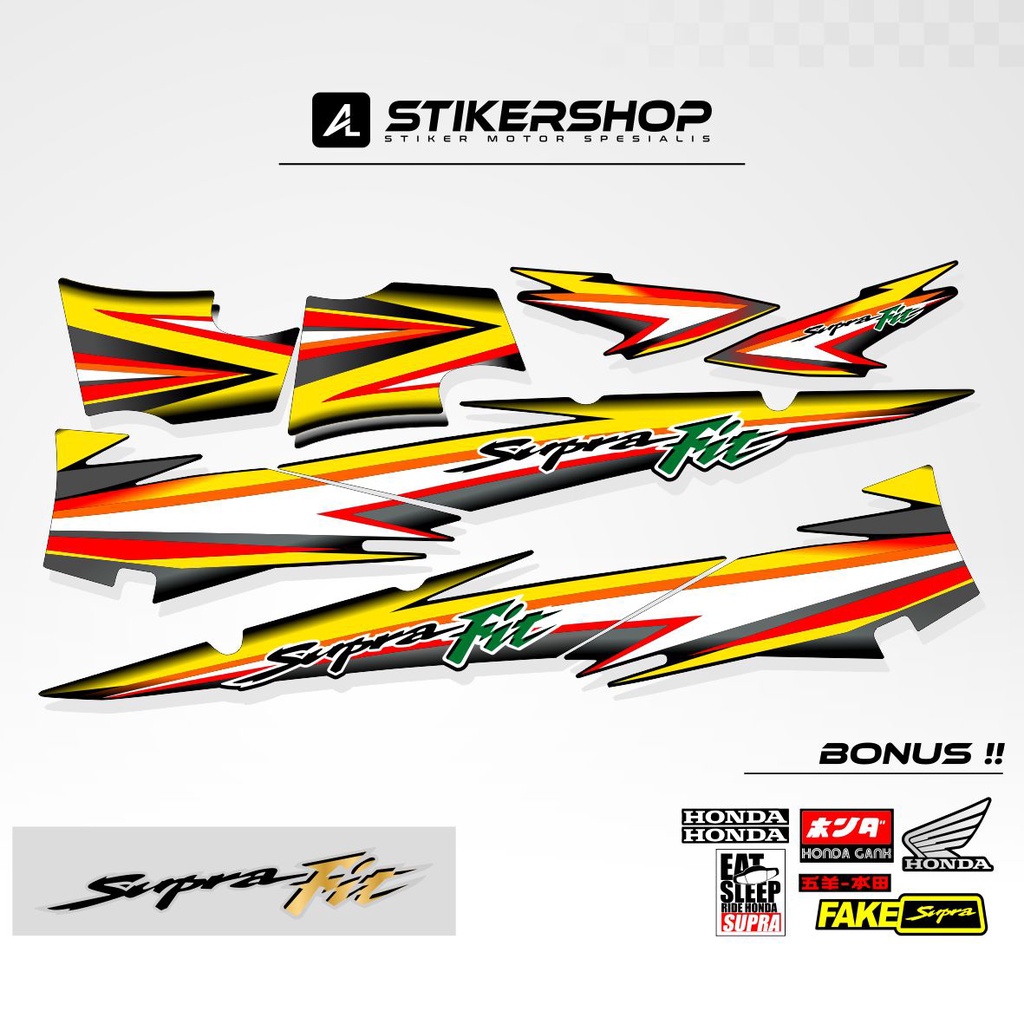 STRIPING SUPRA FIT LAMA / OLD / STIKER SUPRA FIT/ STICKER SUPRA FIT LAMA /  SUPRA FIT OLD / STOCK DE