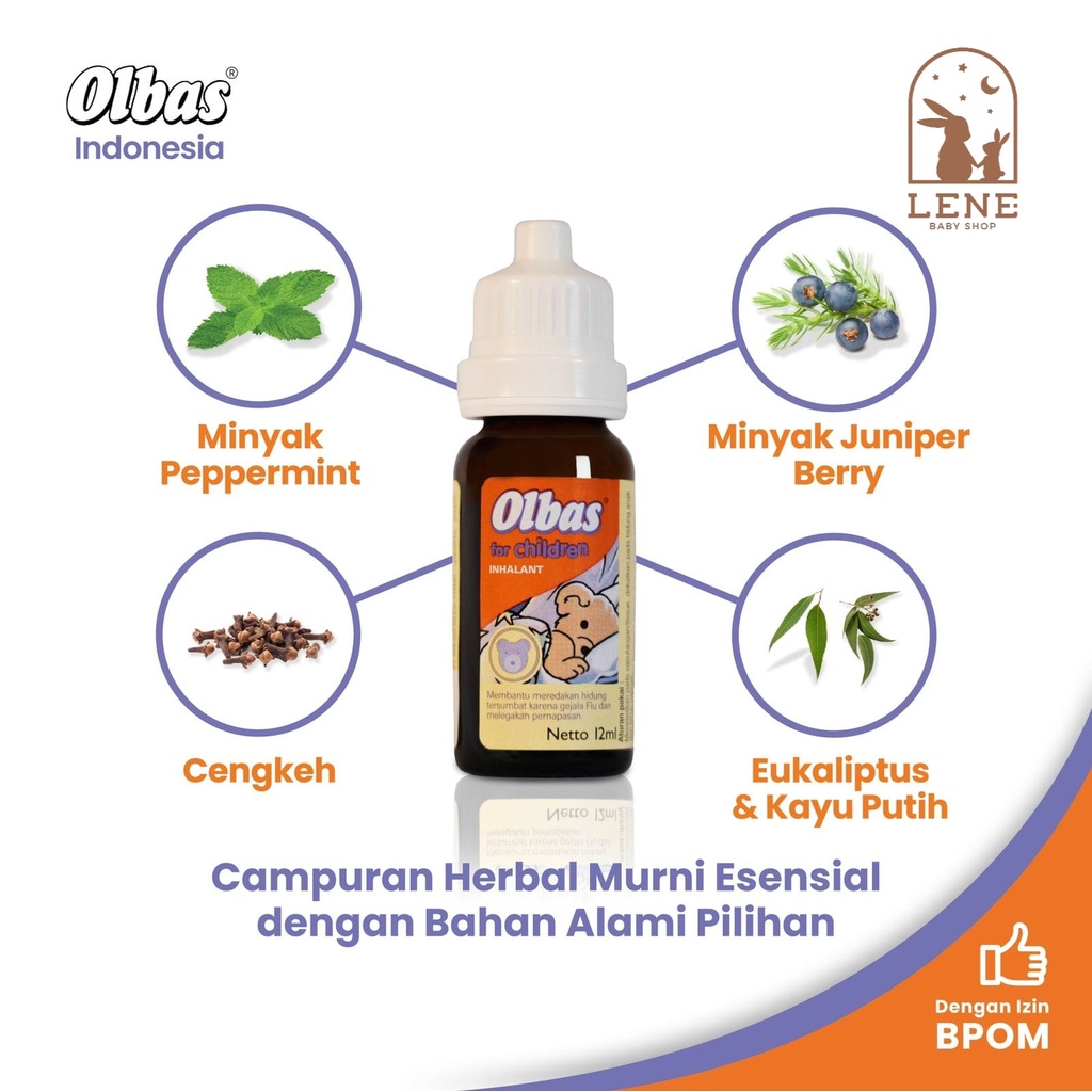 Olbas for Children Inhalant 12ml [Resmi BPOM] Baby / Obat Bayi Pilek Tersumbat