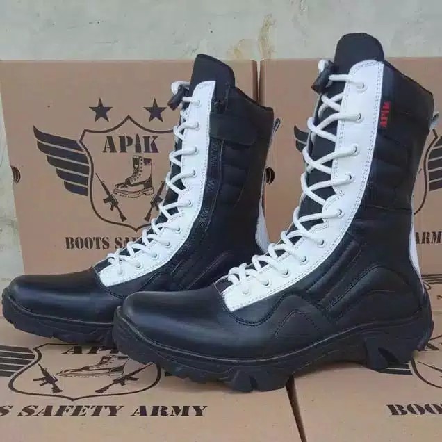 SEPATU PDL LGR RJR PROVOS POLRI APIK KULIT SAPI ASLI SEPATU PDL DINAS LAPANGAN PROVOS TNI POLRI SECURITY SATPAM