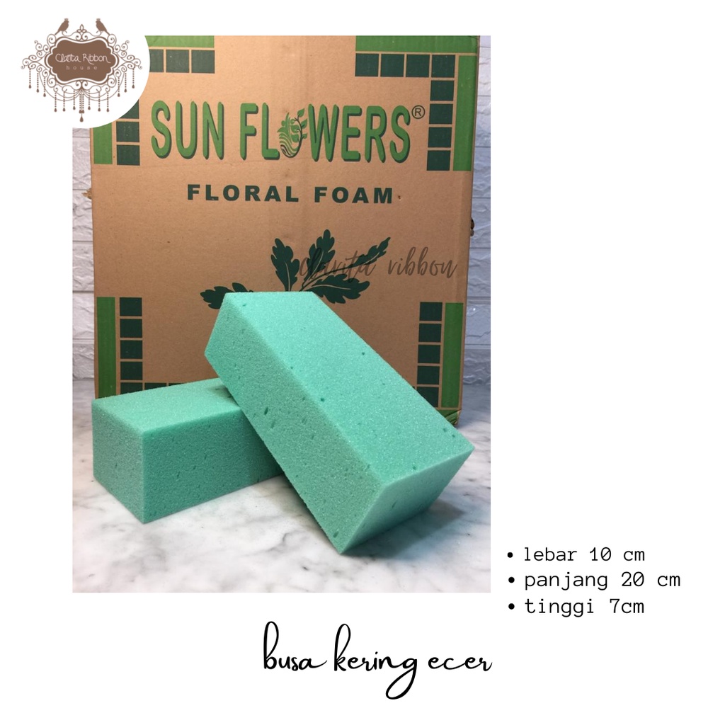 Busa floral foam/ oasis kering / busa bunga satuan