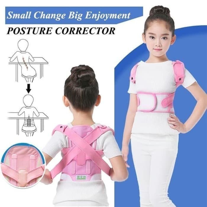 BAROKAH GAMIS New Adjustable Magnetic Posture Corrector Spine Brace for Kids