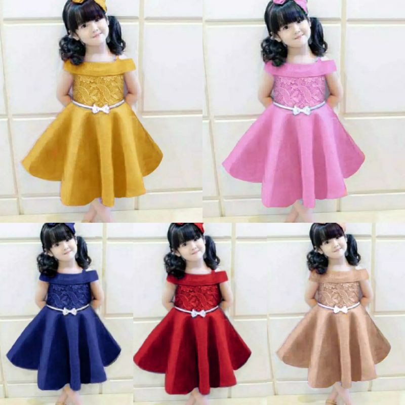 dress kids cecilia basic 5 warna (rx)