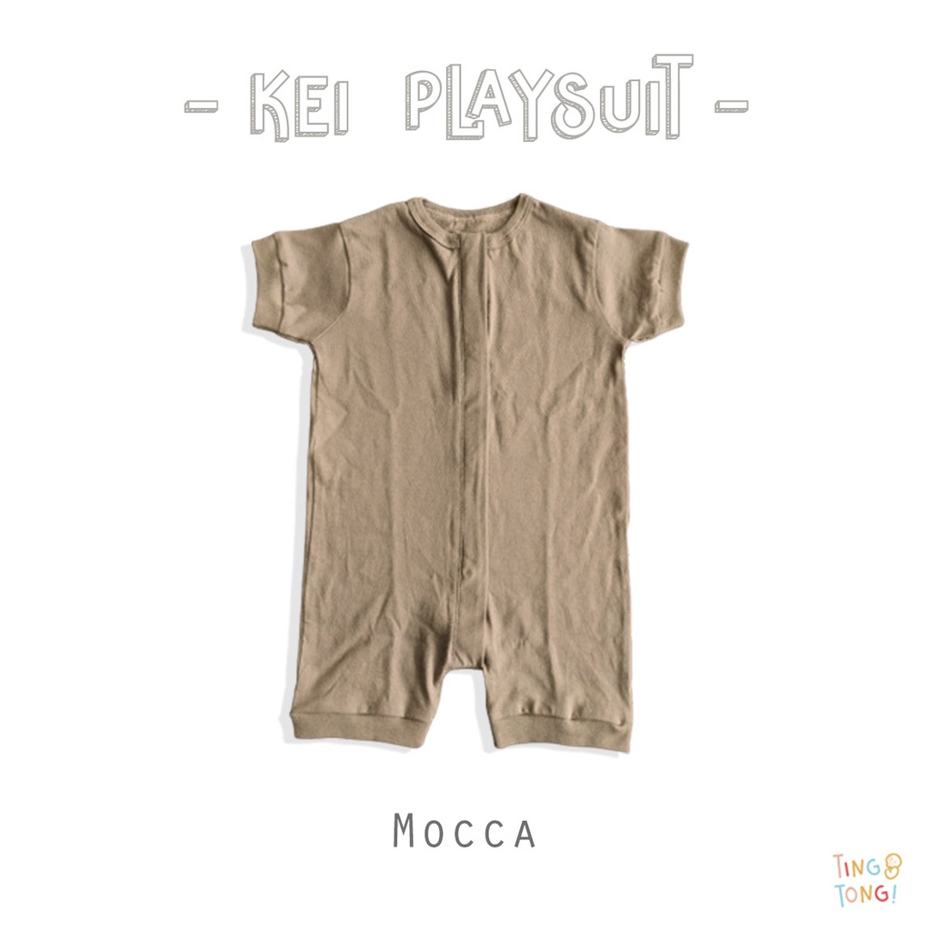 [TINGTONG] - Kei Playsuit | terusan bayi/anak-Mocca