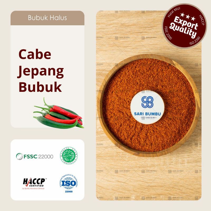 

Cabe Jepang Bubuk / Ichimi Togarashi Export Quality