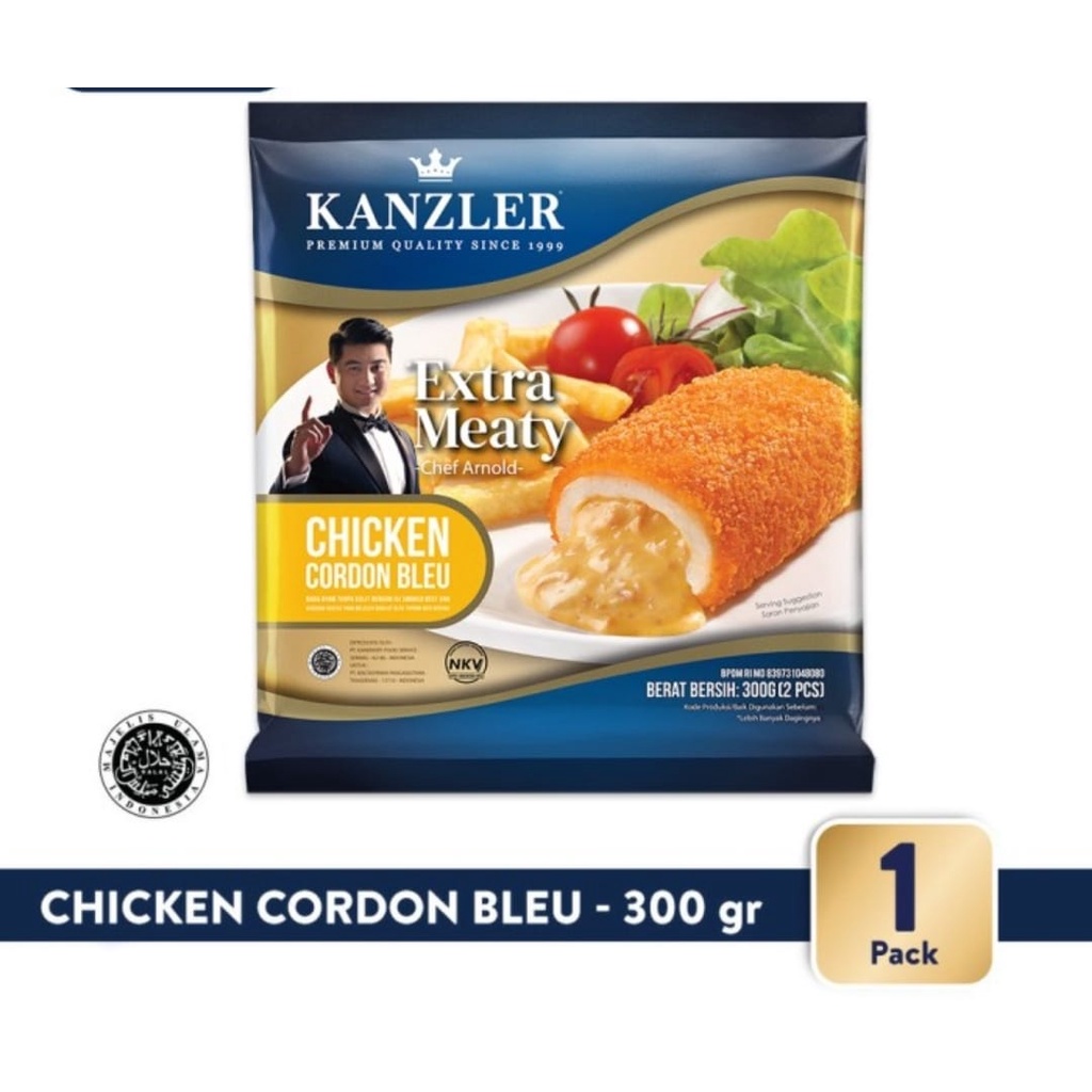 

Kanzler Chicken Cordon Bleu 300 gram isi 2