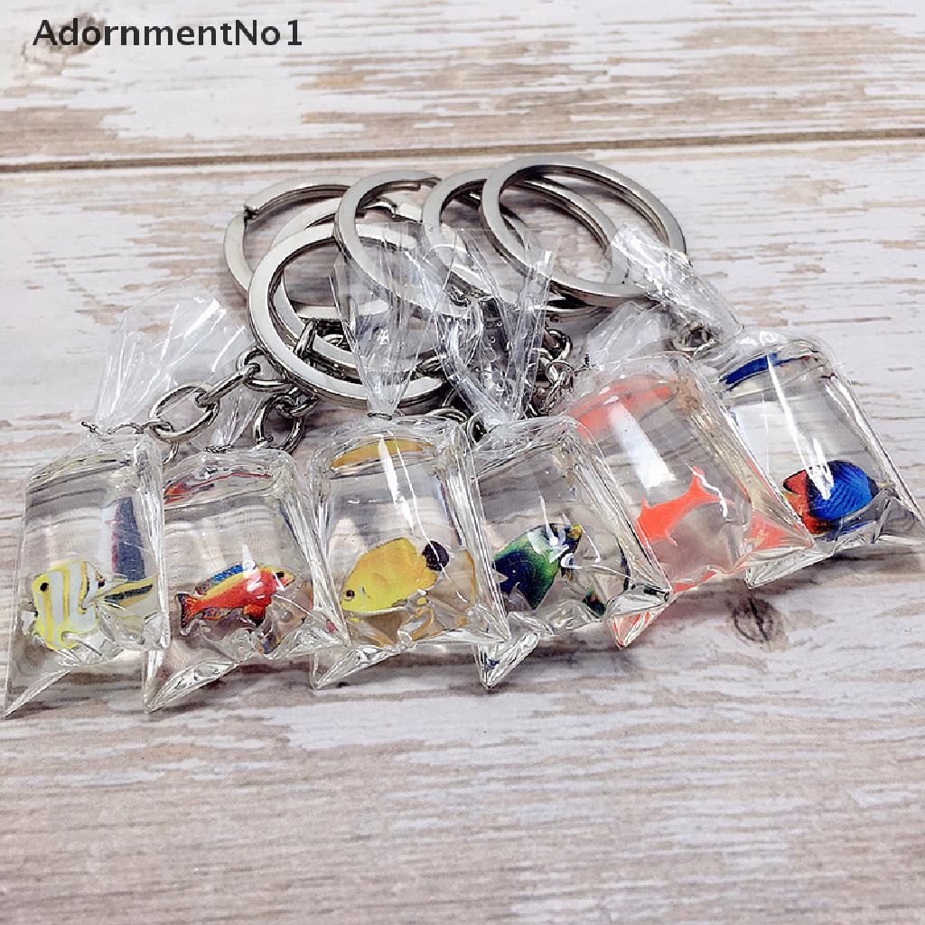 (AdornmentNo1) Gantungan Kunci Bentuk Ikan Mas Bahan Resin Charms