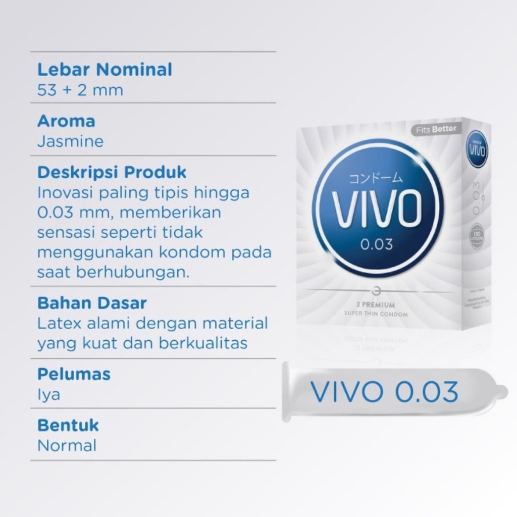 Kondom Vivo 0.03 Super Thin
