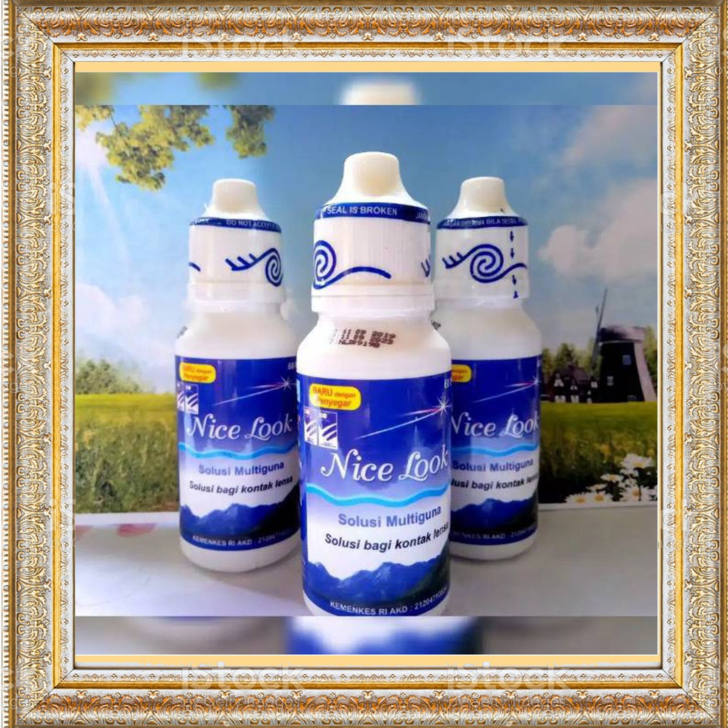 Cairan Softlens Nice Look 60 ml / Air Softlens Nice Look /Pembersih Softlens Nice Look