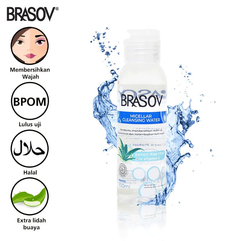 Micellar Cleansing Water Brasov (Pembersih Wajah Makeup 100 Ml)