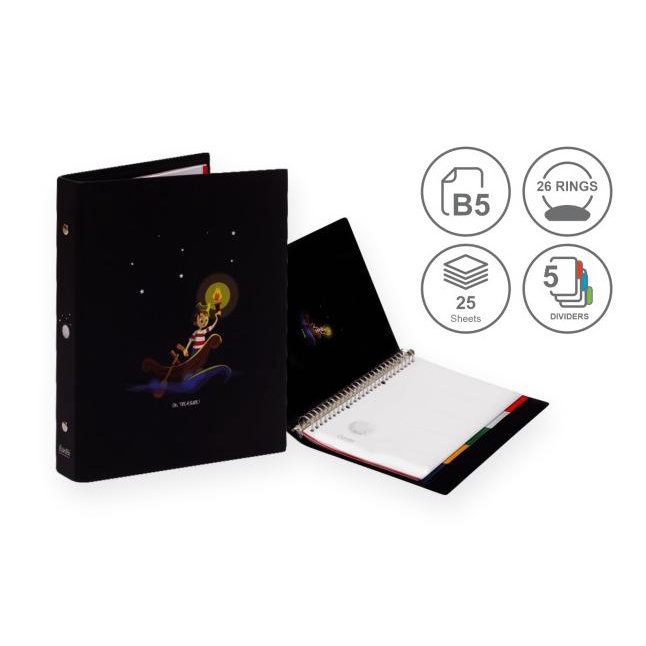 

Banyak Bonus Bantex Multiring Binder Fancy B5 26 Ring 25mm #1328 - Treasure IFL-LOVE