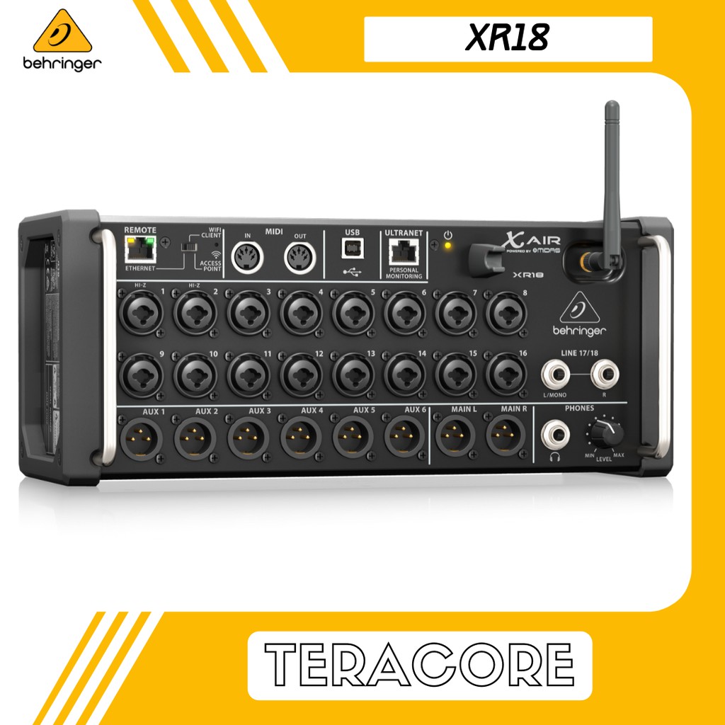 Behringer XR18 XR-18 XR 18 Channel Wireless Digital Mixer via Tablet or Smartphone